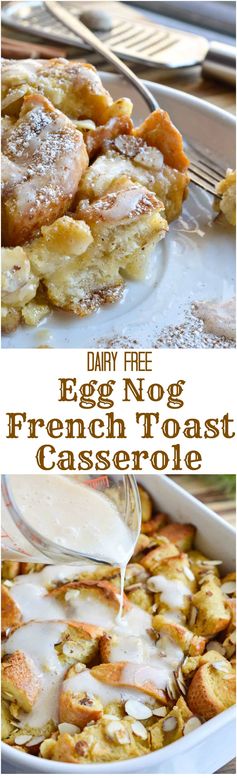 Dairy Free Egg Nog French Toast Casserole