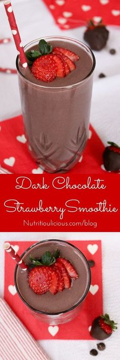 Dark Chocolate Strawberry Smoothie