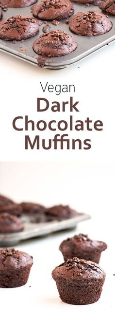 Dark Chocolate Vegan Muffins