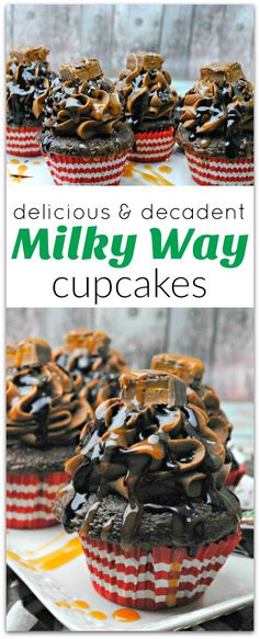 Delicious and Decadent Milky Way Cupcakes