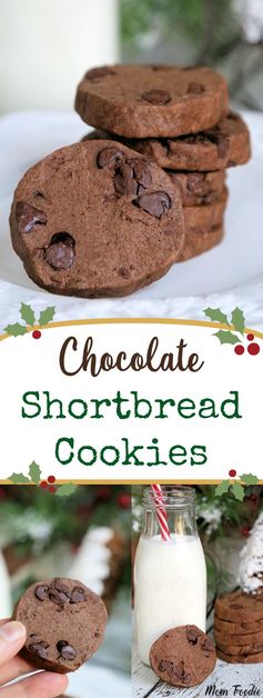 Double Chocolate Shortbread Cookies