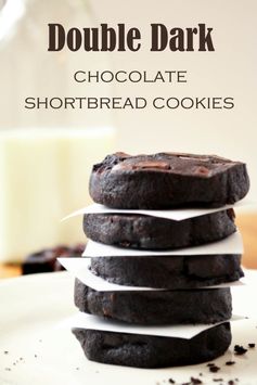 Double Dark Chocolate Shortbread Cookies