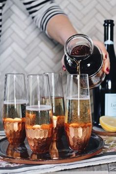 Earl Grey Tea Infused Champagne Cocktail