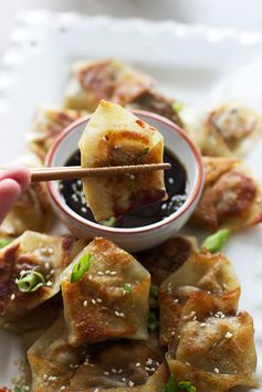 Easy Asian Dumplings with Sesame Hoisin Dipping Sauce