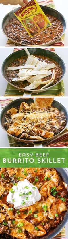 Easy Beef Burrito Skillet