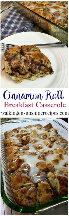 Easy Cinnamon Roll Breakfast Casserole