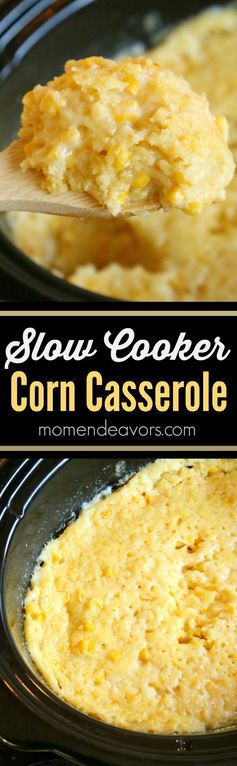 Easy Crock Pot Corn Casserole