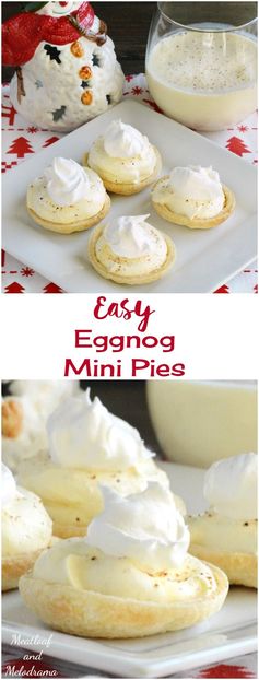 Easy Eggnog Mini Pies