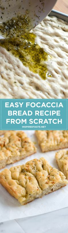 Easy Focaccia Bread Recipe with Garlic and Herbs