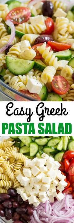 Easy Greek Pasta Salad