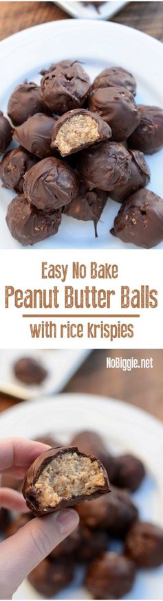 Easy No Bake Peanut Butter Balls