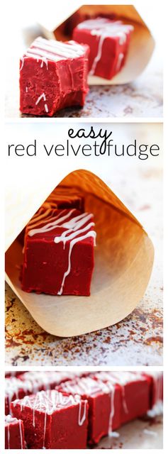 Easy Red Velvet Fudge
