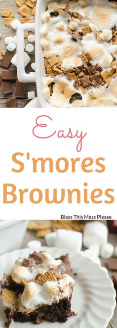 Easy S'mores Brownies