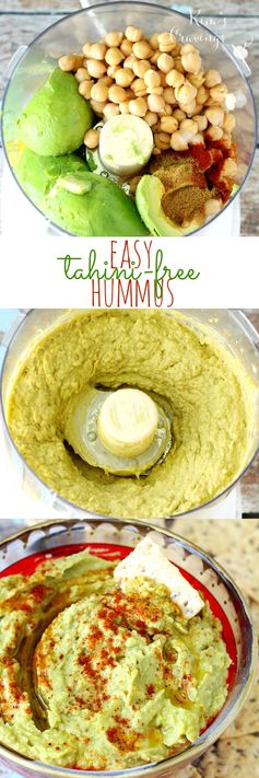 Easy Tahini-Free Avocado Hummus