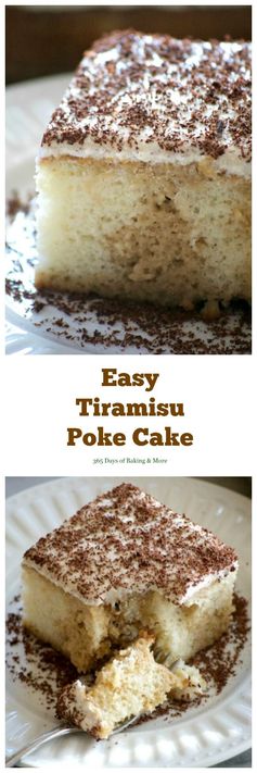 Easy Tiramisu Poke Cake