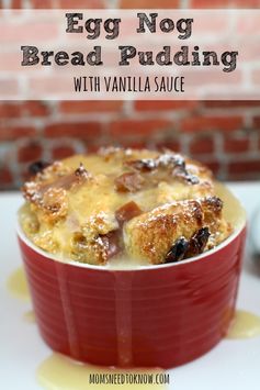 Eggnog Bread Pudding