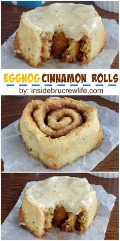 Eggnog Cinnamon Rolls