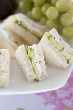 English Cucumber and Dill Tea Sandwiches