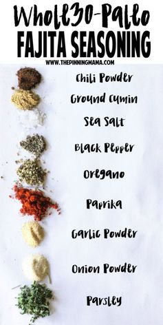 Fajita Seasoning Mix (Paleo, Whole30 Compliant