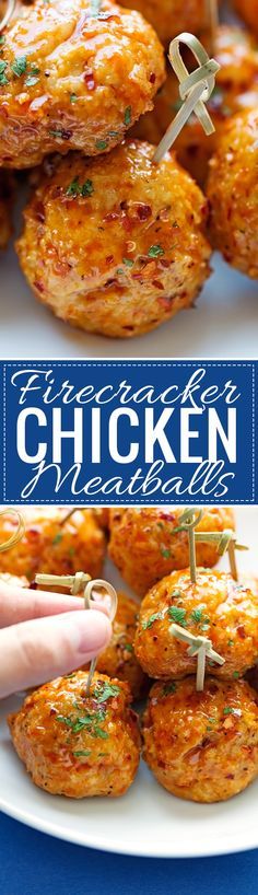 Firecracker Chicken Meatballs