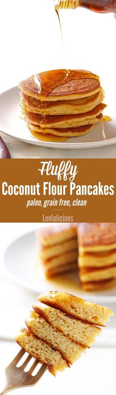 Fluffy Coconut Flour Pancakes (Grain Free