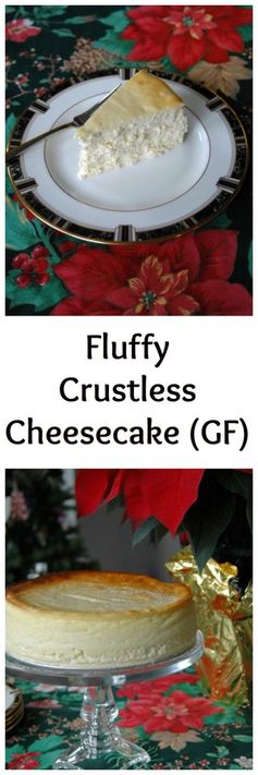 Fluffy Crustless Cheesecake