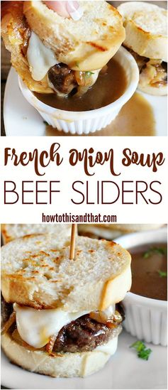 French Onion Soup Beef Sliders