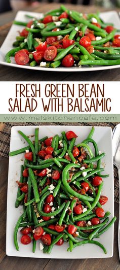 Fresh Green Bean Salad with Balsamic Dressing