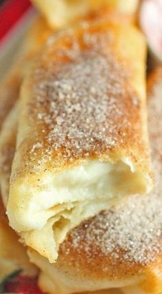 Fried Cheesecake Roll-Ups