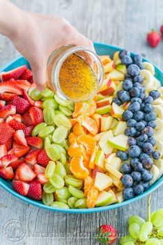 Fruit Salad with Orange Poppy Seed Syrup