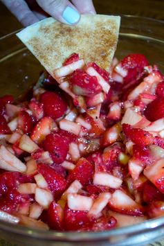 Fruit Salsa with Baked Cinnamon Chips