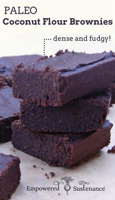 Fudgy Coconut Flour Brownies