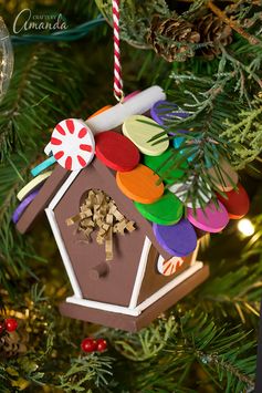 Fun and Festive Gingerbread Birdhouse Ornament