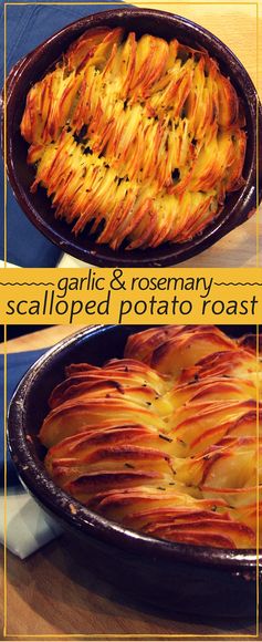 Garlic & rosemary scalloped potato roast