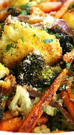 Garlic Parmesan Roasted Vegetables