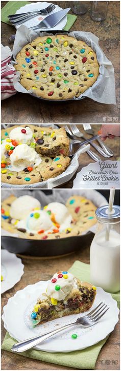 Giant Chocolate Chip Skillet Cookie