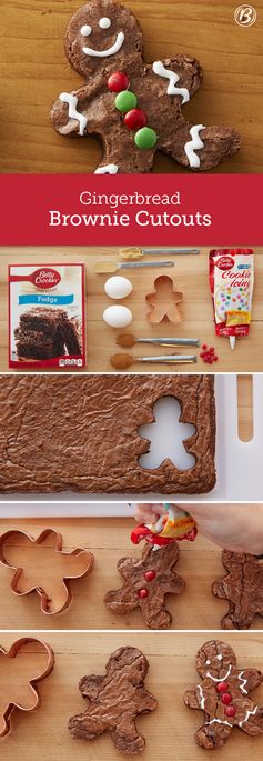 Gingerbread Brownie Cutouts