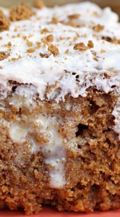 Gingerbread Caramel Poke Cake