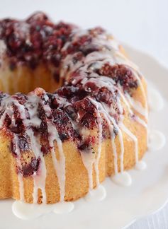 Glazed Cranberry Lemon Cake