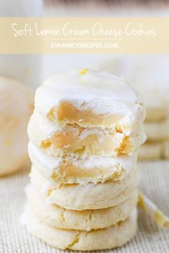 Glazed Cream Cheese Lemon Cookies