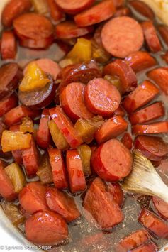 Glazed Hawaiian Kielbasa
