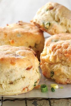 Gluten-Free Bacon and Cheddar Savory Biscuits made with baking mix