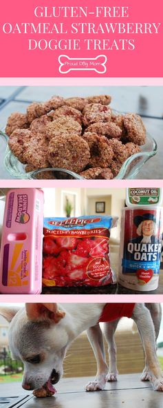 Gluten-Free Oatmeal Strawberry Doggie Bites