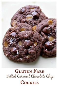 Gluten Free Salted Caramel Chocolate Chip Cookies