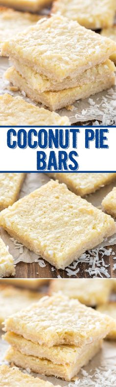 Gooey Coconut Pie Bars