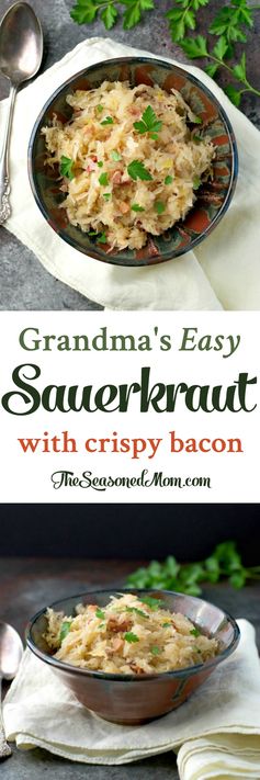 Grandma's Easy Sauerkraut with Crispy Bacon