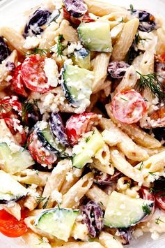 Greek Tzatziki Pasta Salad