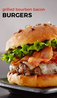 Grilled Bourbon Bacon Burgers