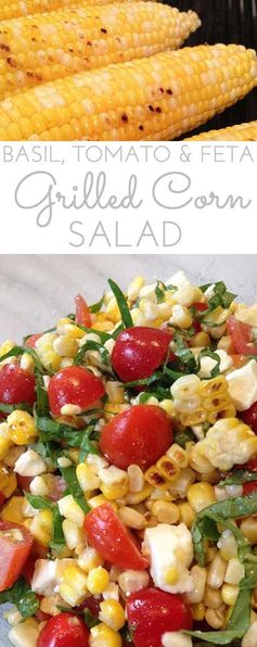 Grilled Corn, Basil & Tomato Salad