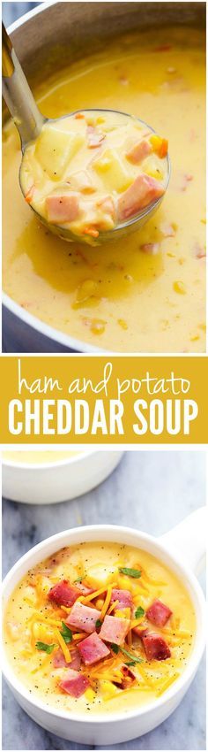 Ham and Potato Cheddar Soup